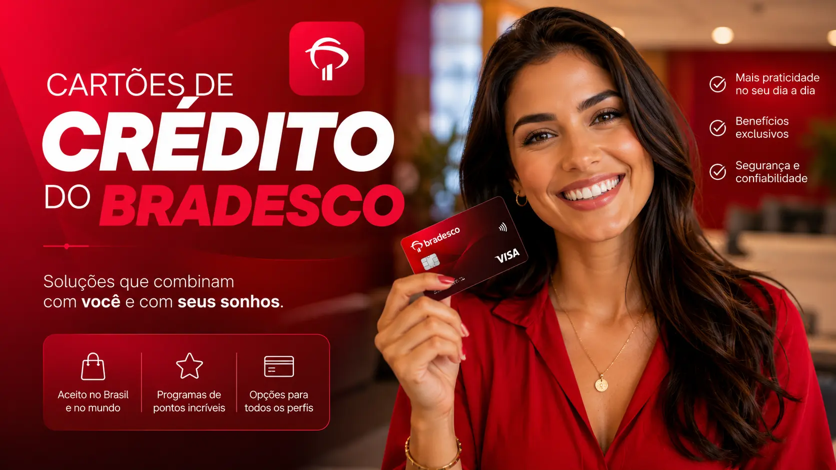 Cartões de Crédito do Bradesco: Guia Prático de Opções, Limites e Isenção de Anuidade em 2026