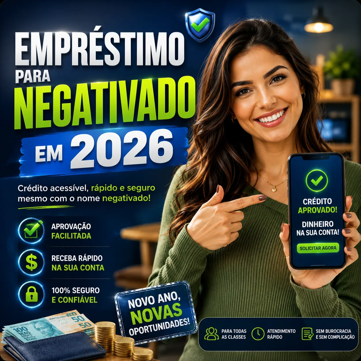  Empréstimo para Negativado em 2026: Guia Seguro de Opções com Aprovação Rápida