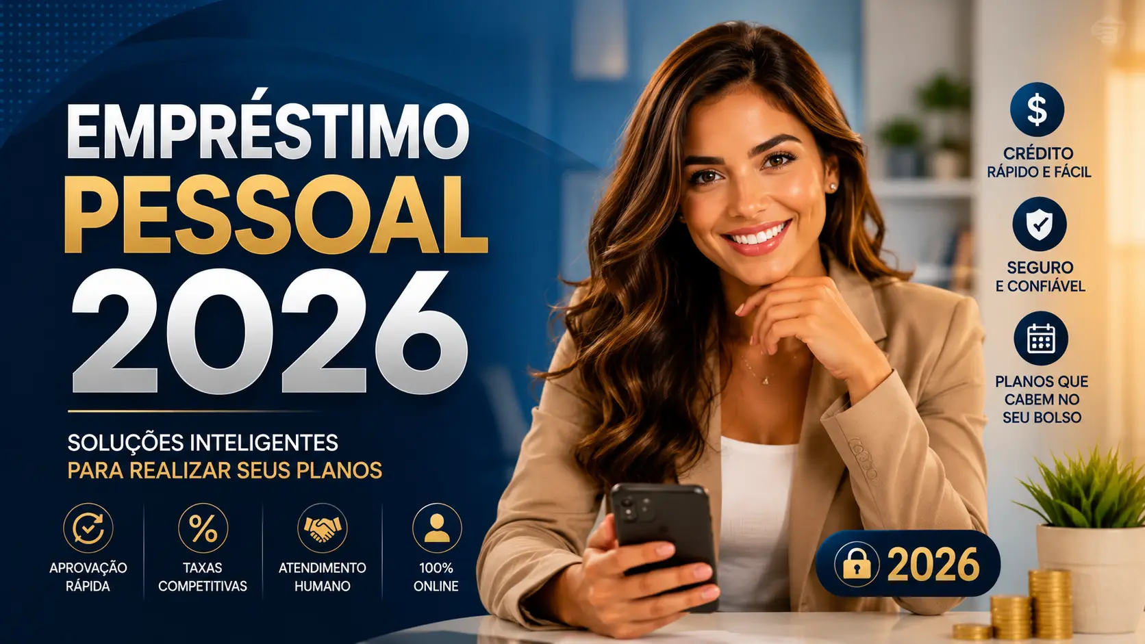 Empréstimo Pessoal em 2026: Guia Completo para Cotar, Comparar Taxas e Aprovar na Hora